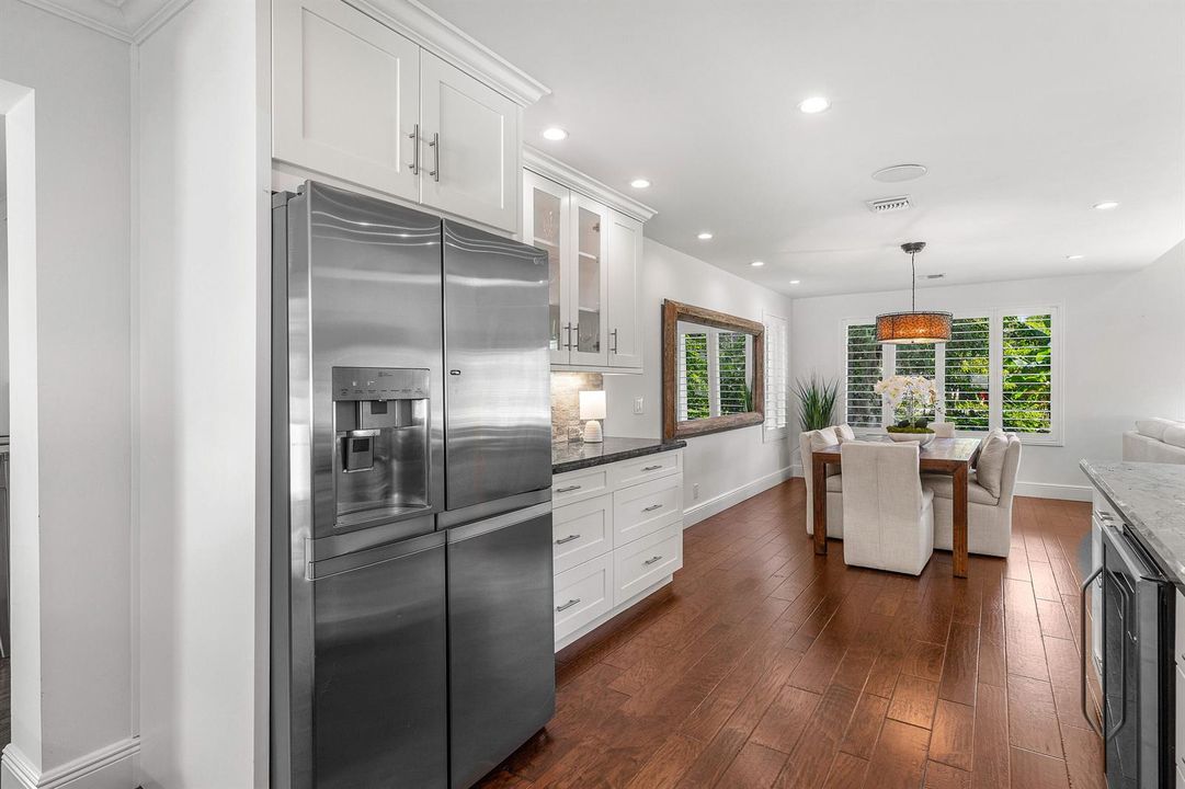 Kitchen Opens to Dining Room