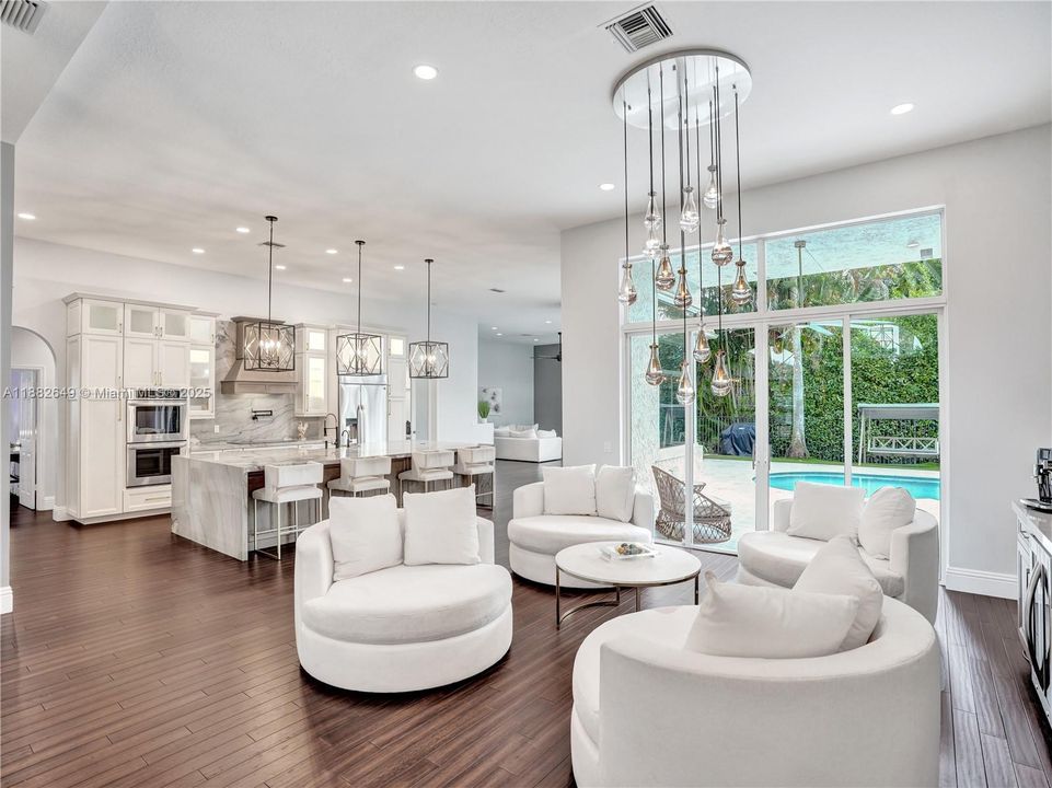 Flush LED lighting installed in all living spaces for a clean, modern aesthetic.