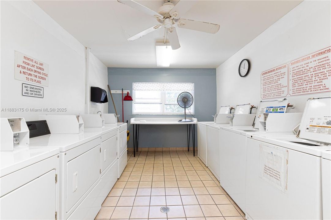 Laundry room conveniently located 2 doors down from unit.