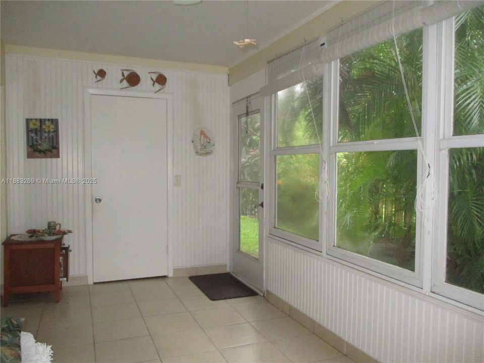STORAGE AREA & DOOR OUTSIDE TO PATIO