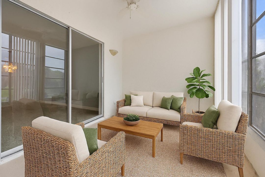 Virtually Staged Florida Room
