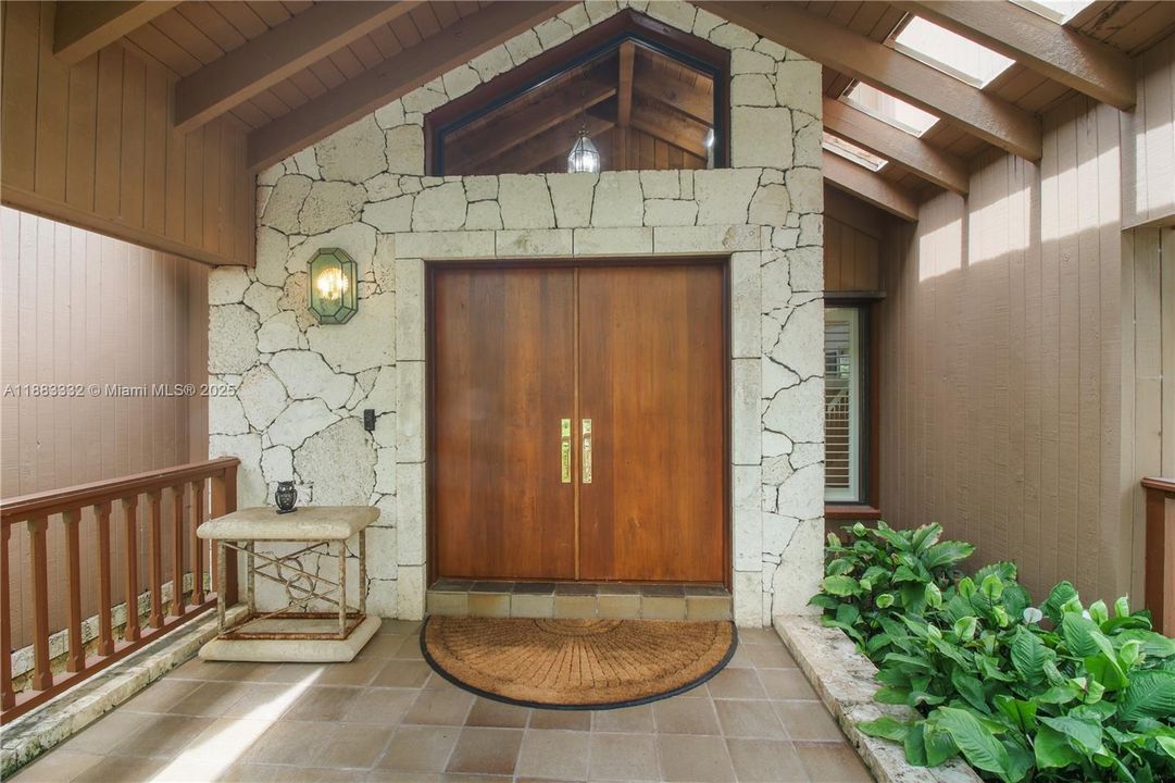 Covered Front Porch Entry