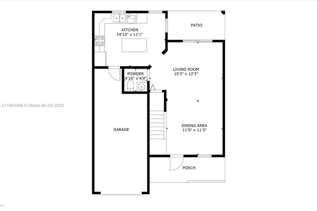 На продажу: $395,000 (3 спален, 2 ванн, 1609 Квадратных фут)