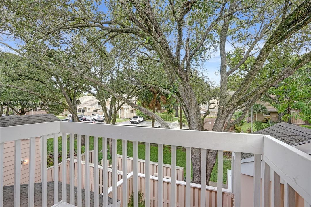 Balcony from main bedroom