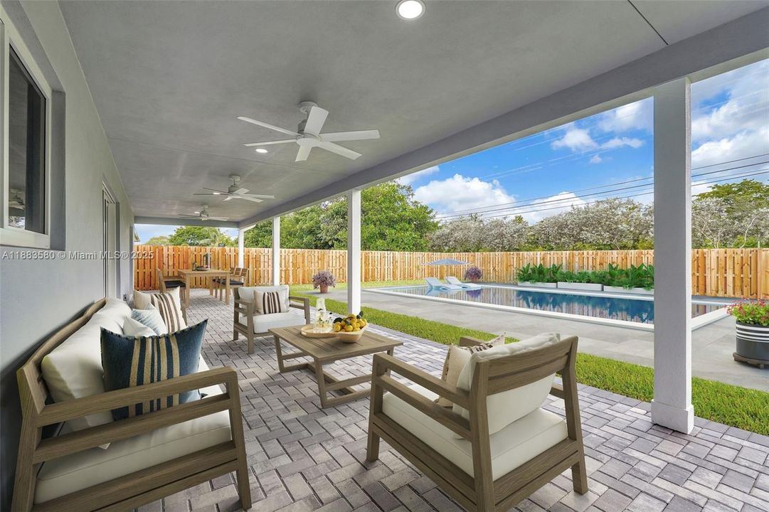 Virtual furniture & pool