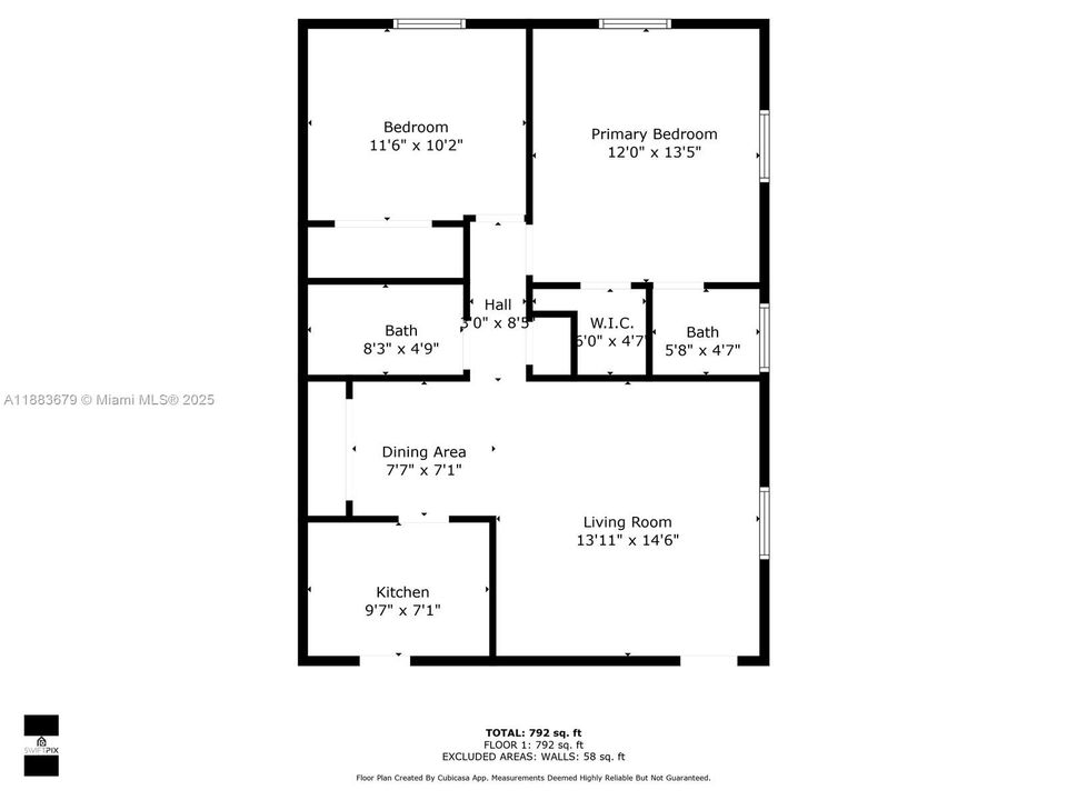 En Venta: $95,000 (2 camas, 1 baños, 875 Pies cuadrados)