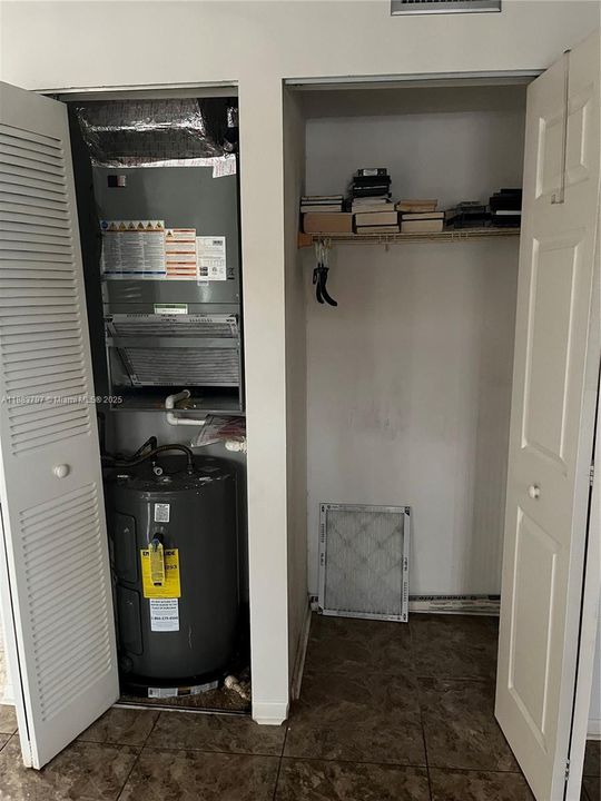 Closet and AC unit