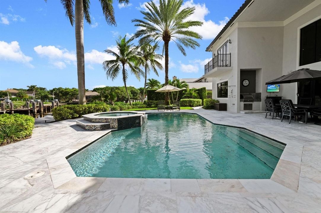 Patio with outdoor kitchen