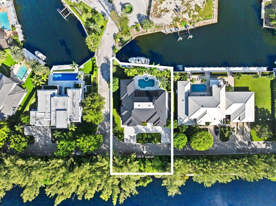 Additional 100' seawall across street