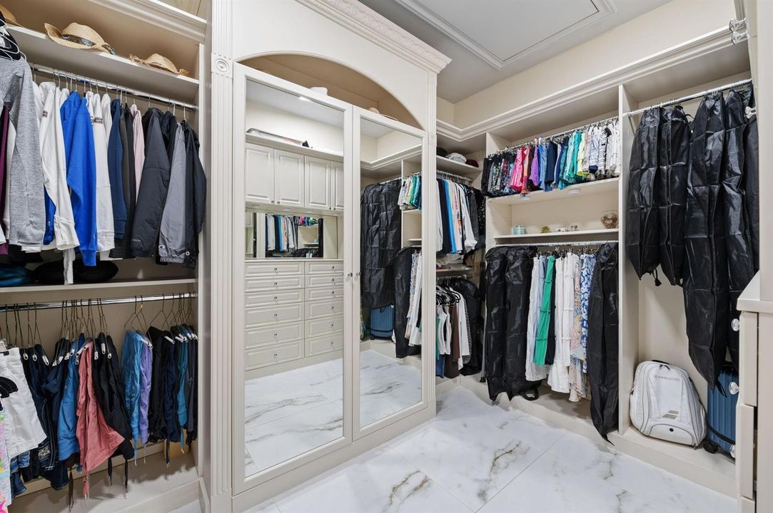 Primary closet, one of his/hers