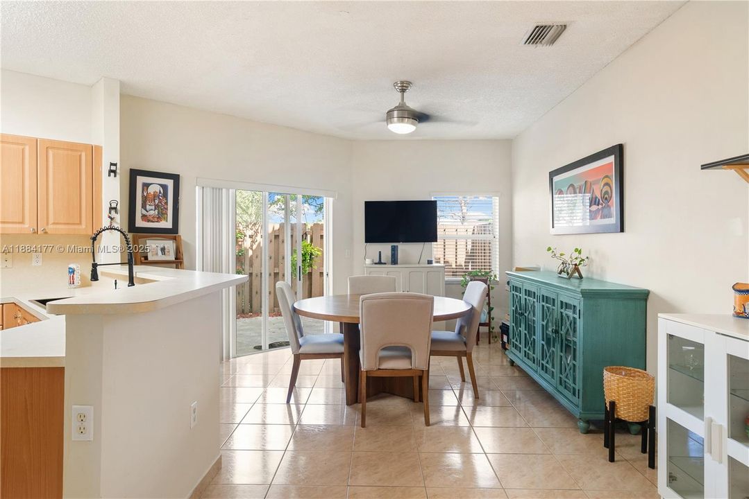 Can be used as family room or breakfast area next to kitchen.