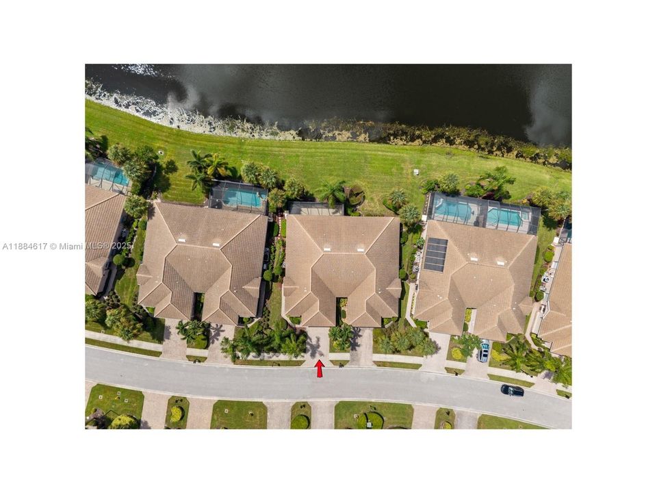 Straight down aerial view