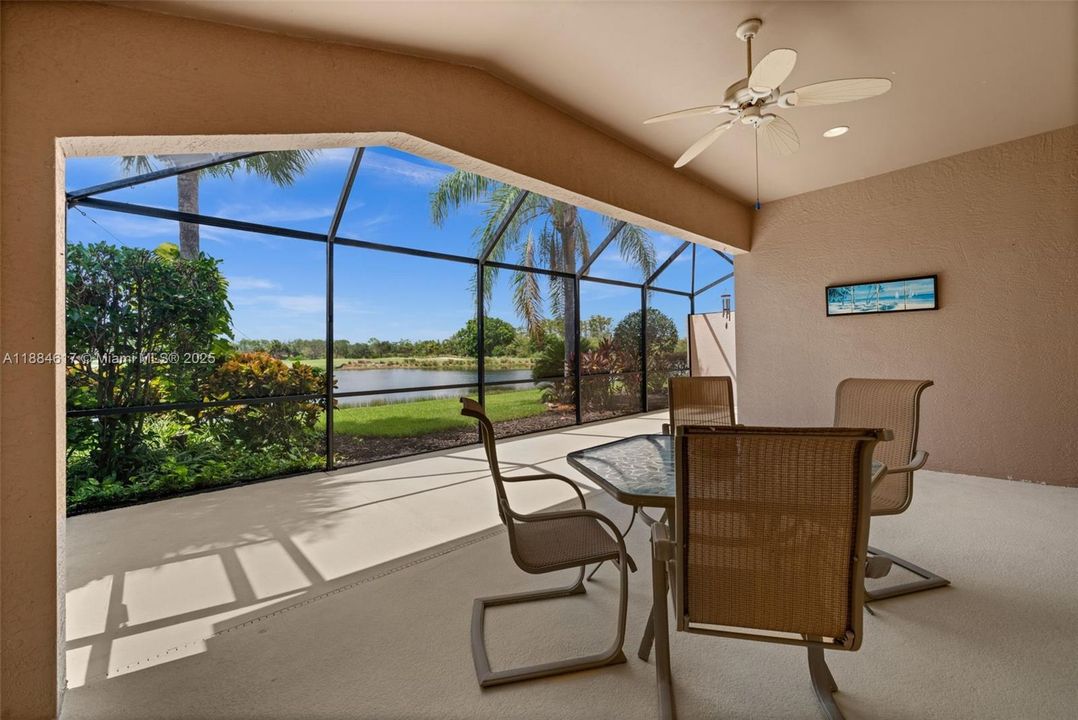 Large screened lanai with room to relax
