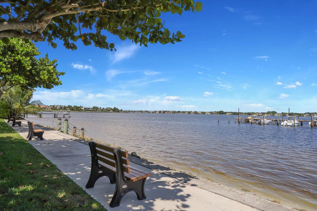 Waterfront seating
