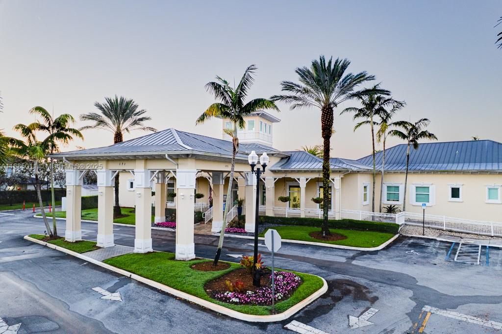 Club house ariel view.