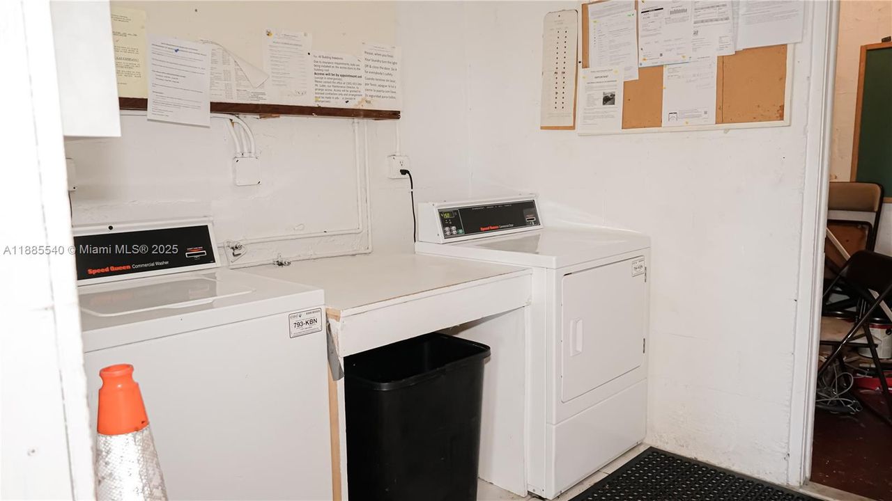 common laundry room.