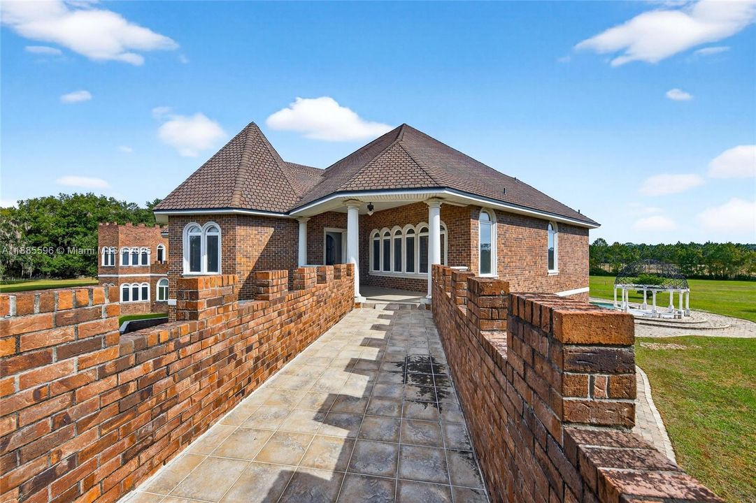 connects to main house