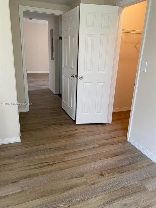 Second Bedroom, walking closet right side door