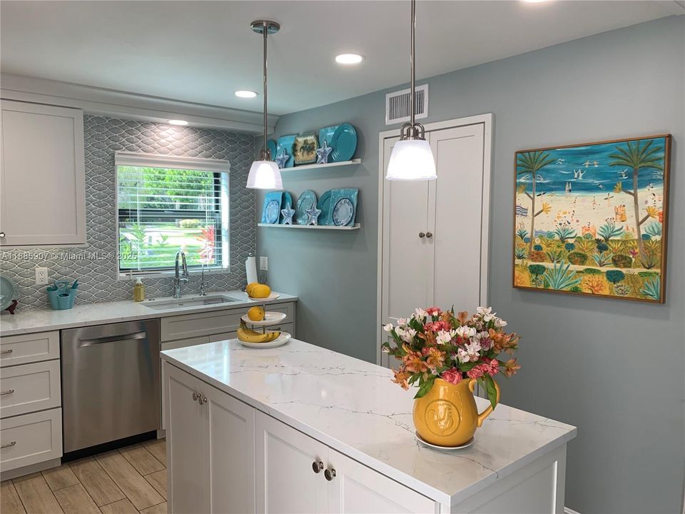 Storage in Island and Wall Pantry