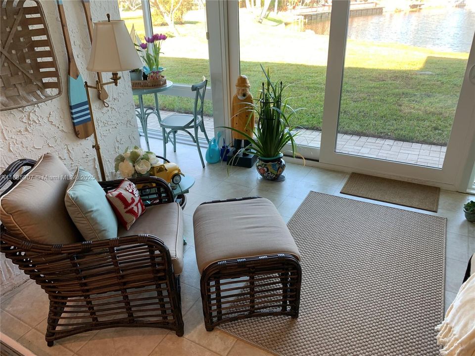 Sun Room With Impact Sliders