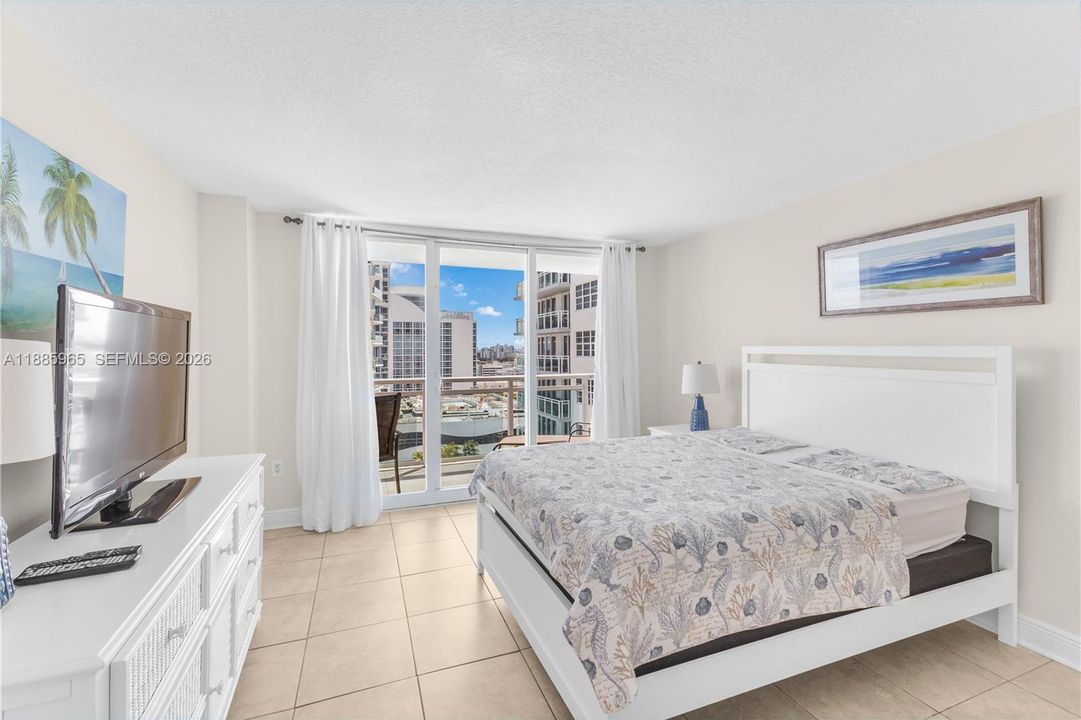 Access to balcony from bedroom