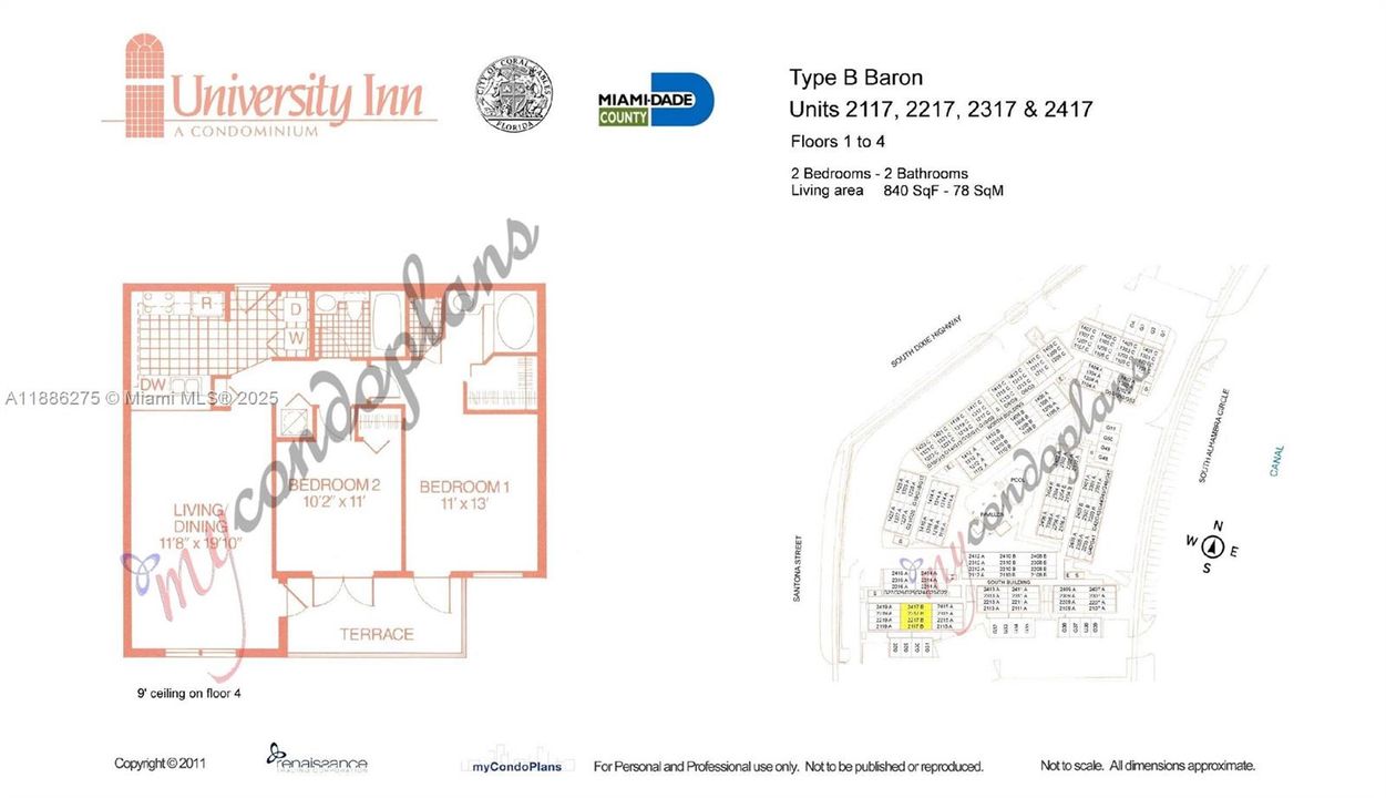 Active With Contract: $439,000 (2 beds, 2 baths, 840 Square Feet)