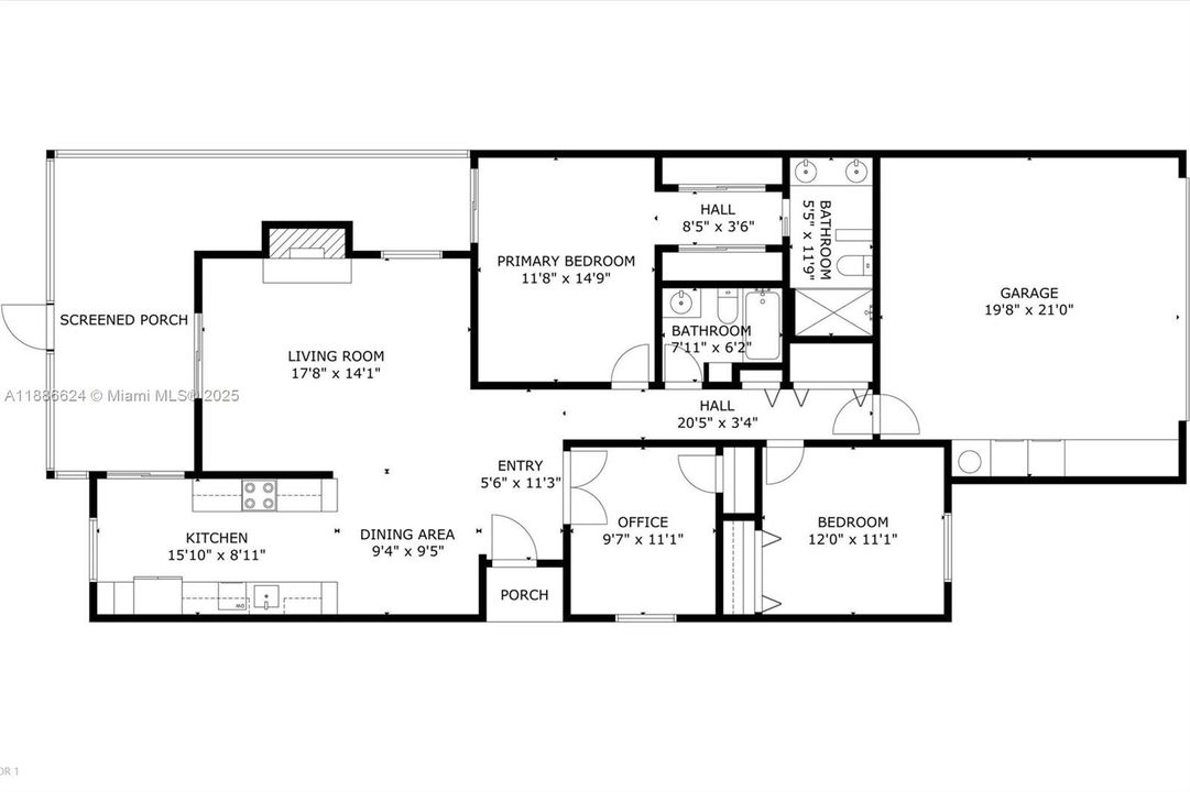 Active With Contract: $615,000 (3 beds, 2 baths, 1480 Square Feet)