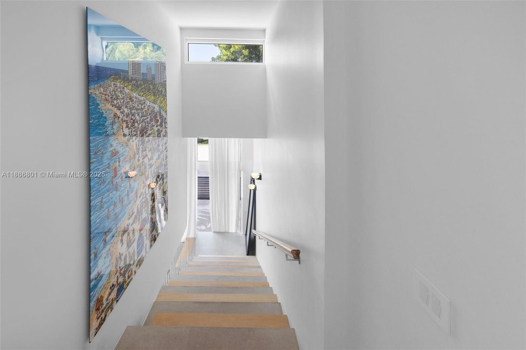 staircase to 2nd floor