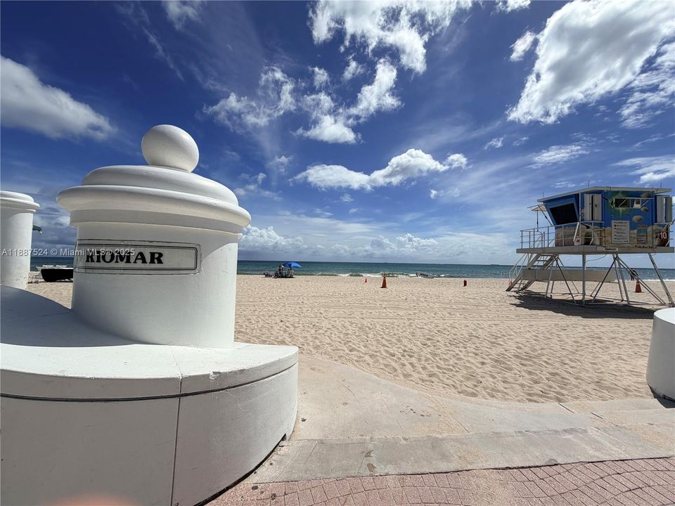 Beach across the street