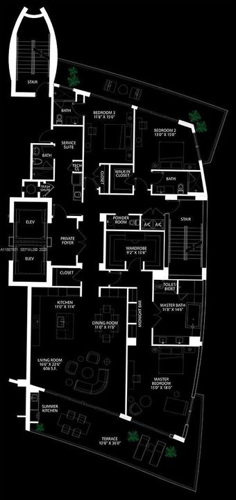 For Rent: $11,500 (4 beds, 5 baths, 2518 Square Feet)