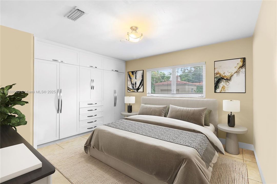 This virtually staged room helps you picture your ideal space.