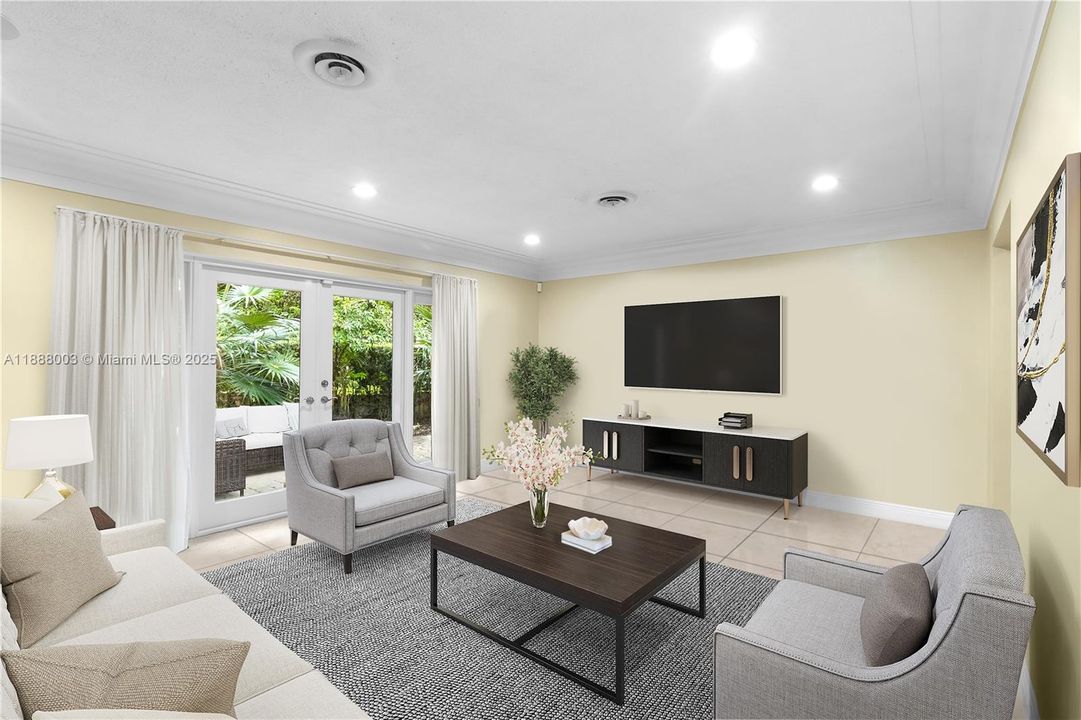 This virtually staged room helps you picture your ideal space.