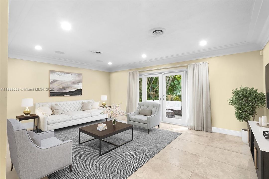 This virtually staged room helps you picture your ideal space.