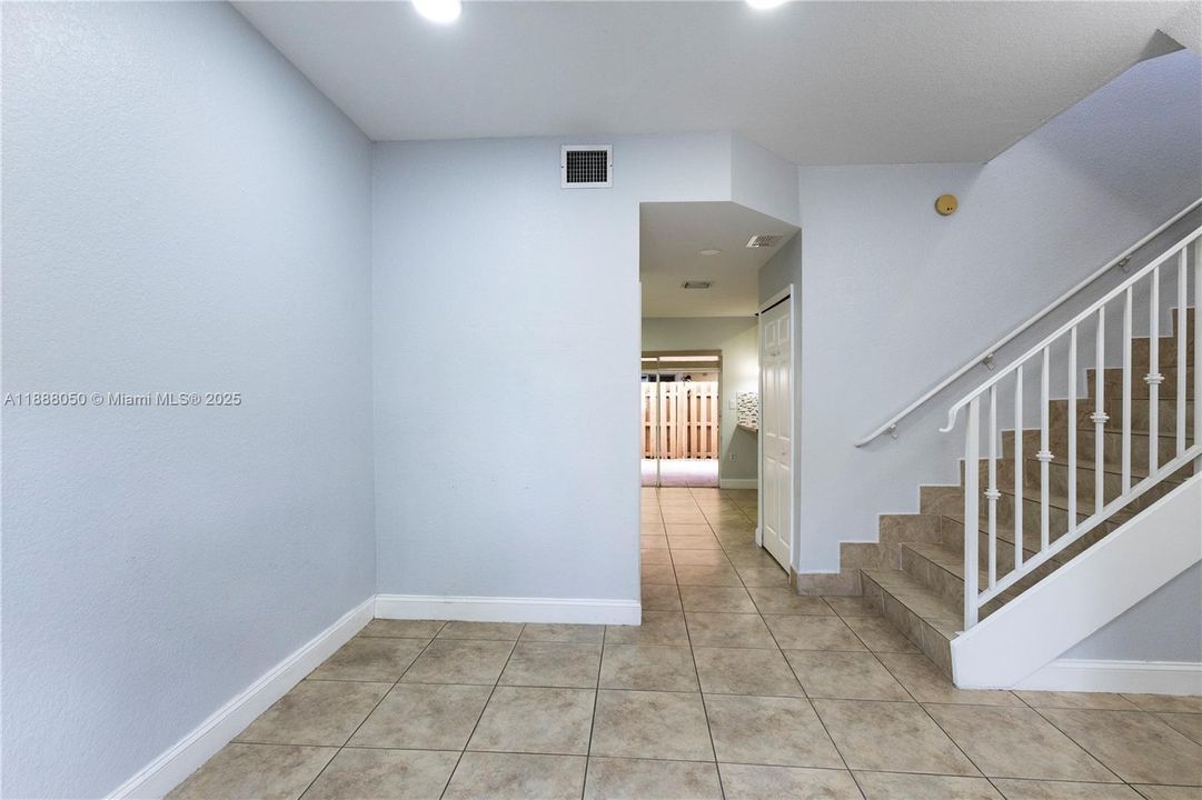 From living room to back patio view