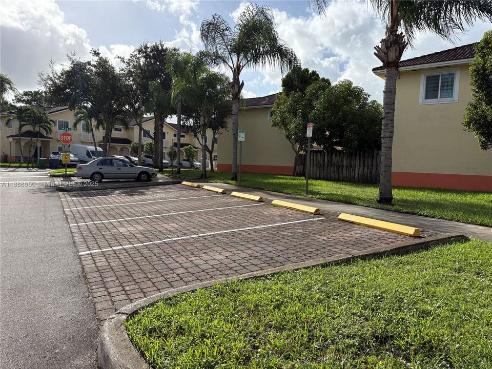 A lot of guess parking