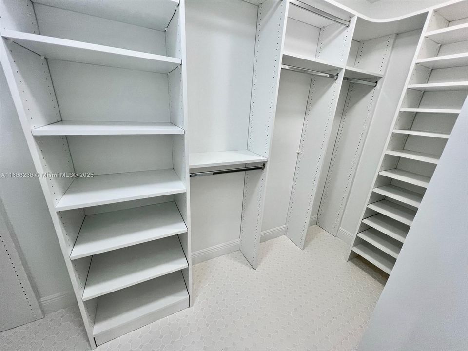Just a close-up of the cabinetry in the walk-in closet!