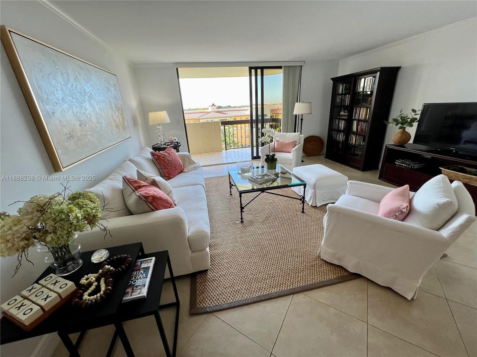 The sliding glass doors with two open panels!