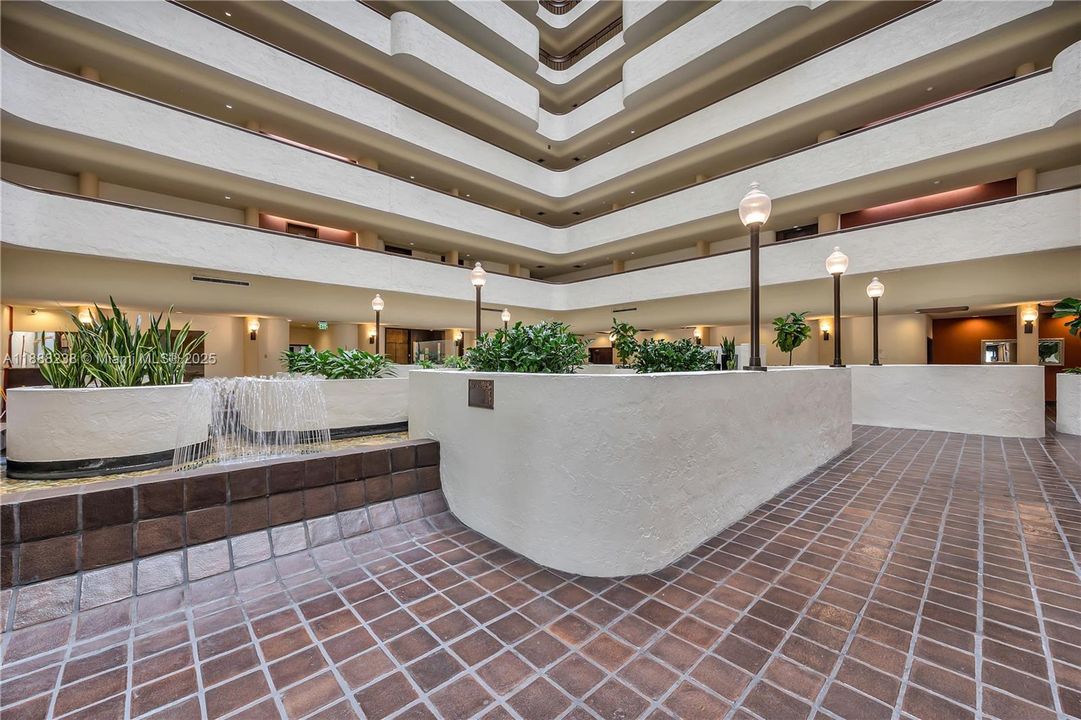 A view of the lobby/. atrium