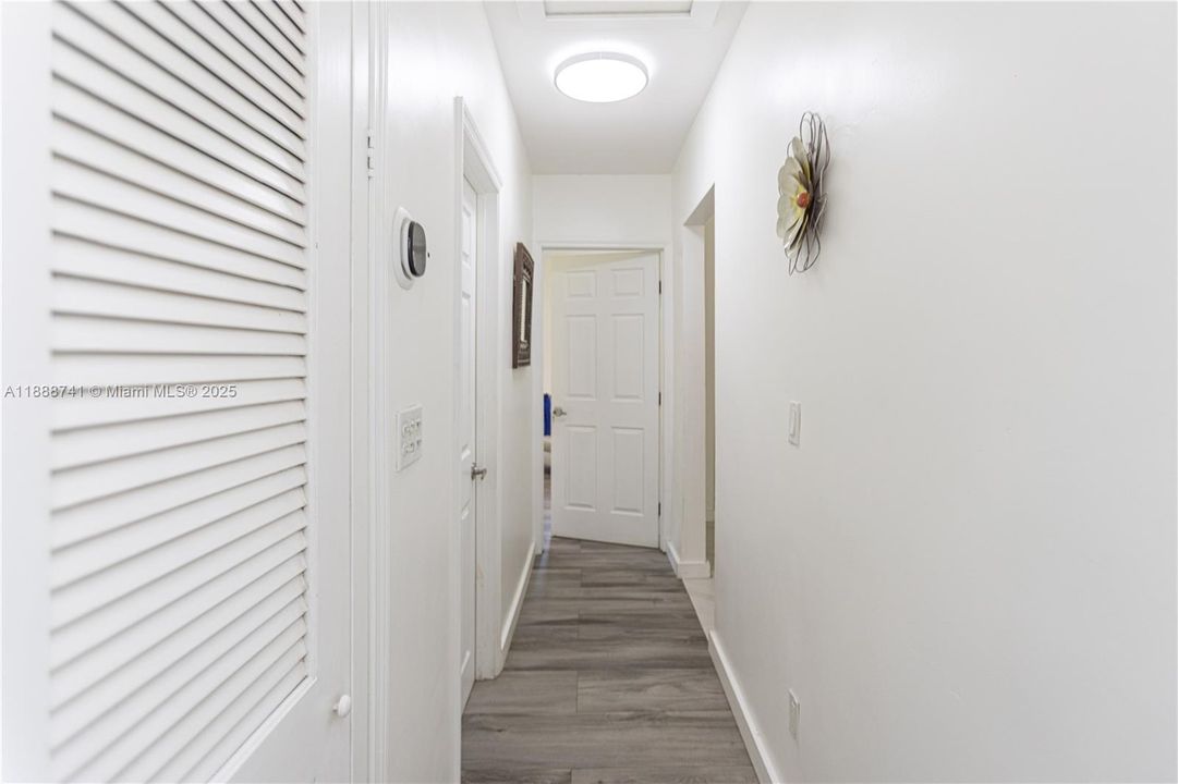 AC closet and access to the insulated attic.