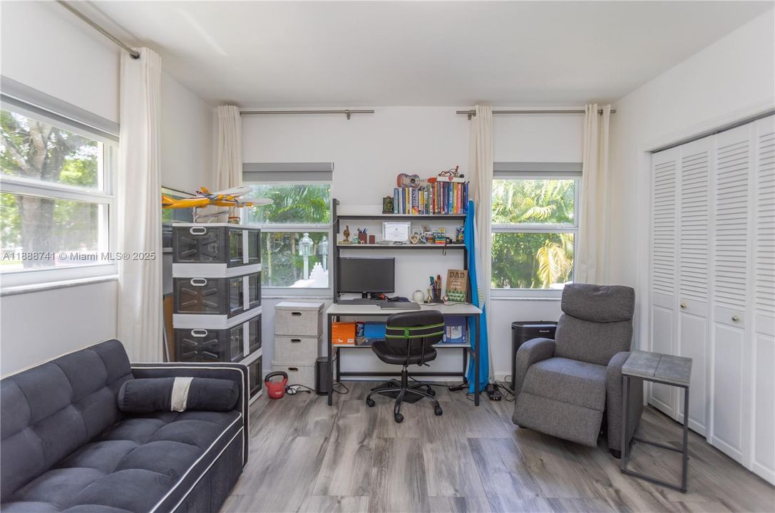 Ground level Bedroom 3 with view to the front of the house