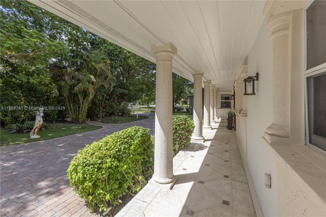 cover porche at entrance