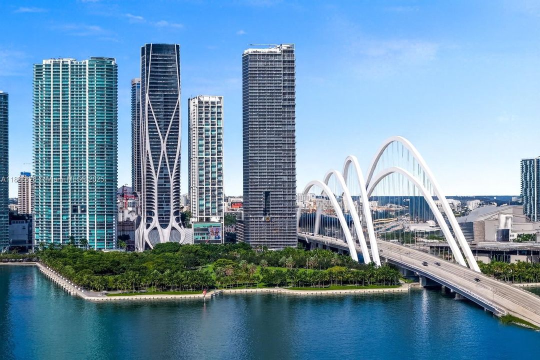 View of Miami’s Future Landmark — The Signature Bridge