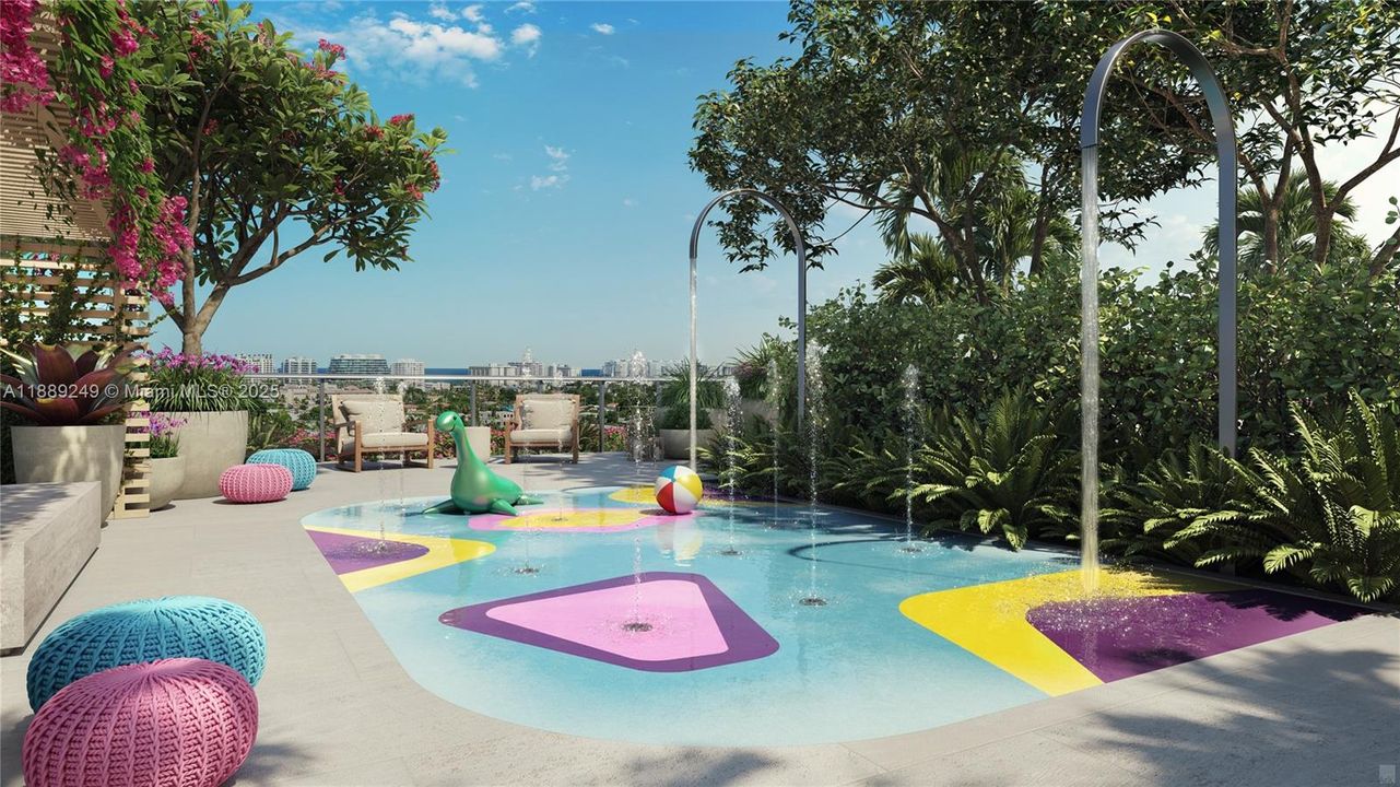 Rooftop Kids Splash Area