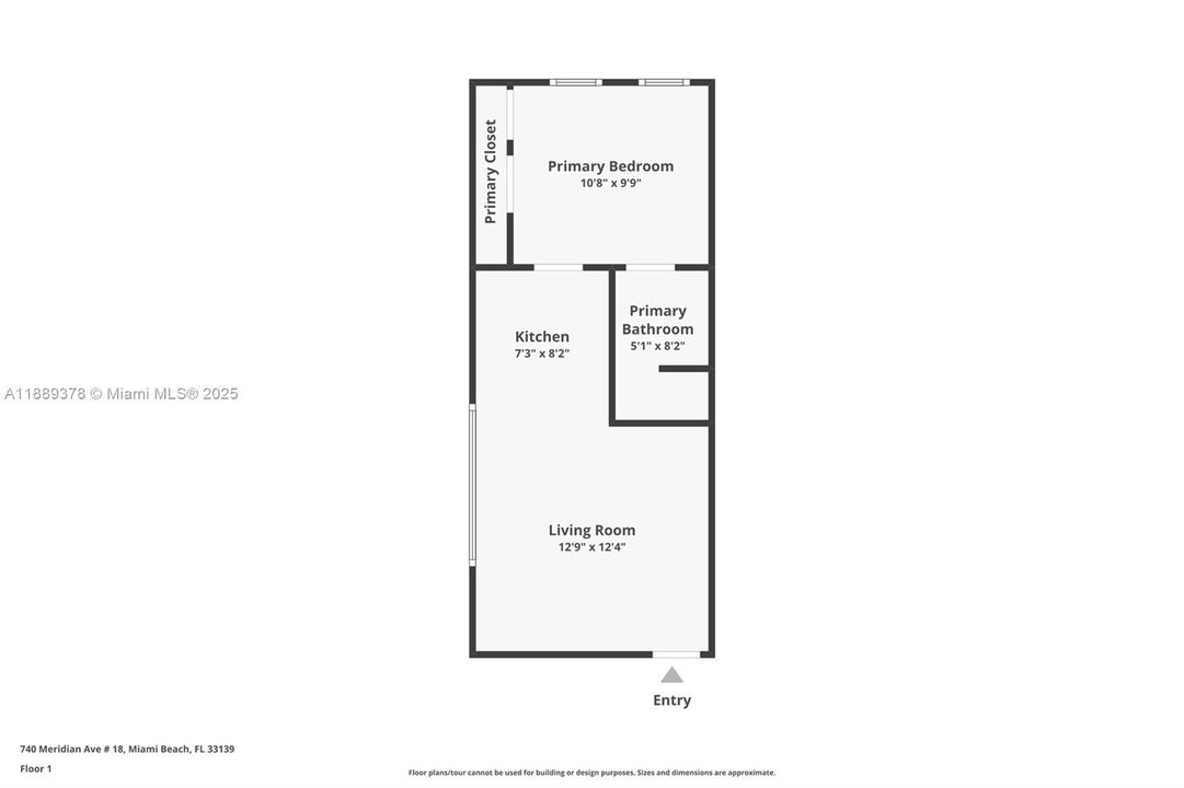合同活跃: $249,000 (1 贝兹, 1 浴室, 448 平方英尺)