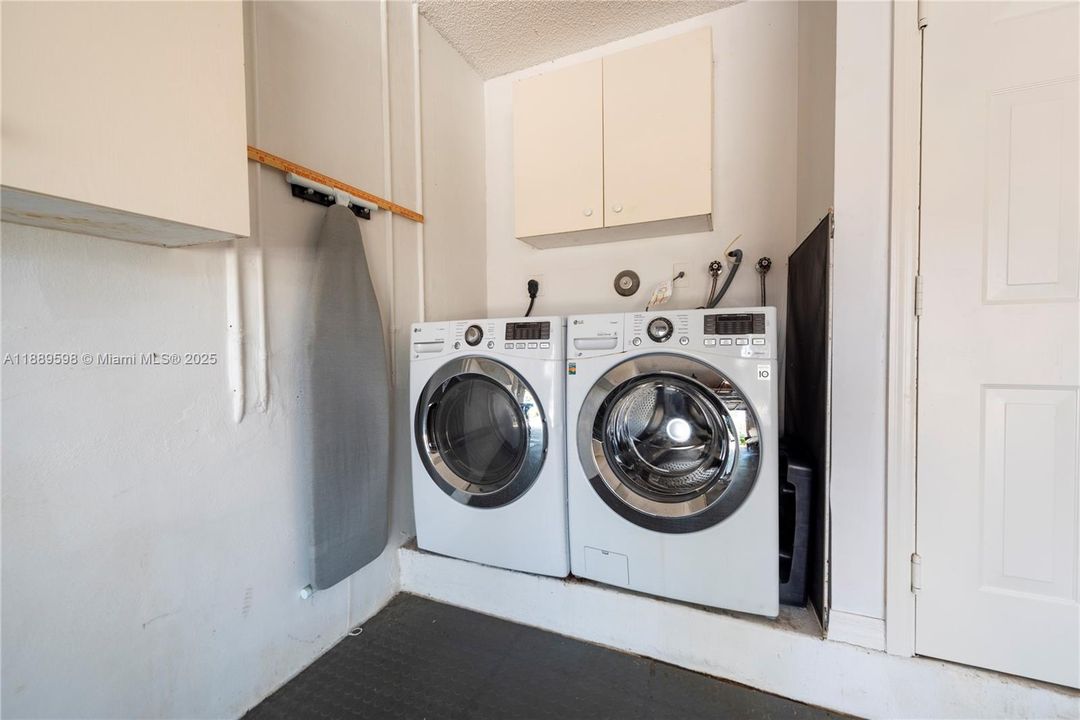 Washer and Dryer in the Garage