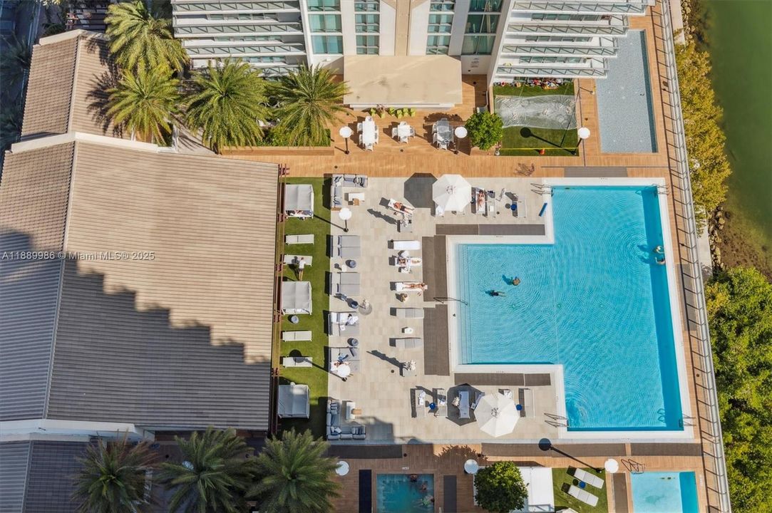 Pool - Ariel Shot of the Full Service Pool for the Complex.