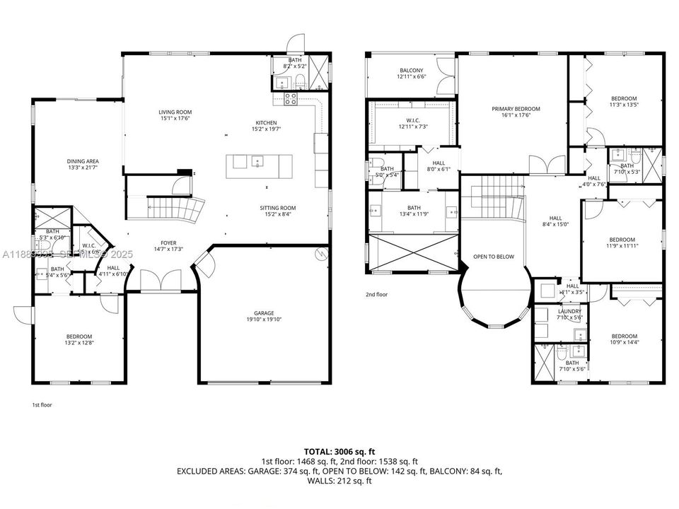 На продажу: $1,100,000 (5 спален, 5 ванн, 3408 Квадратных фут)