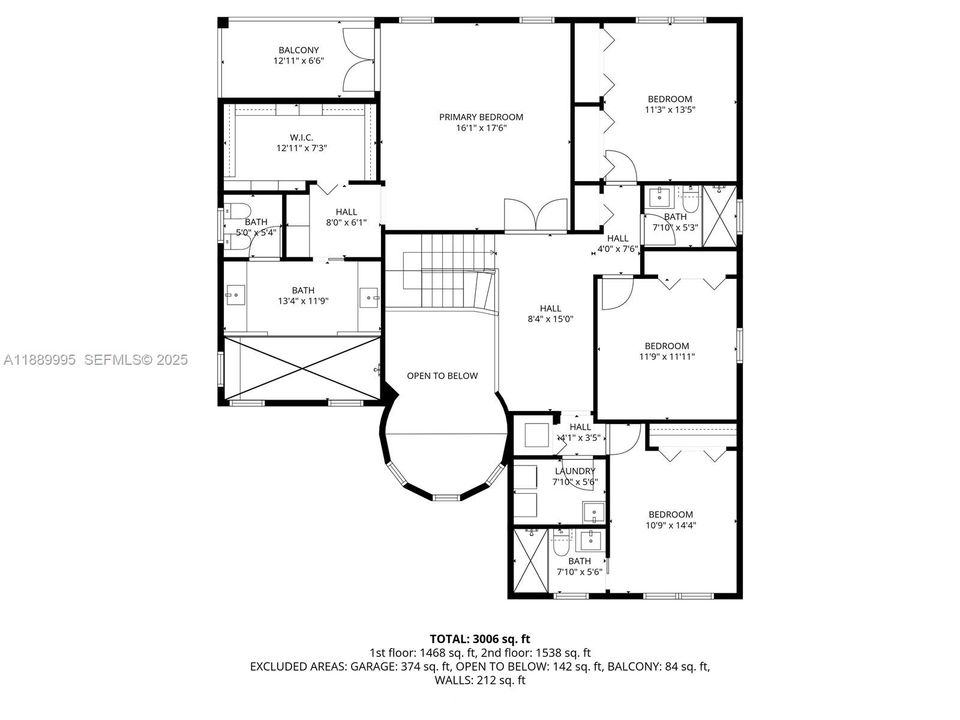 На продажу: $1,100,000 (5 спален, 5 ванн, 3408 Квадратных фут)