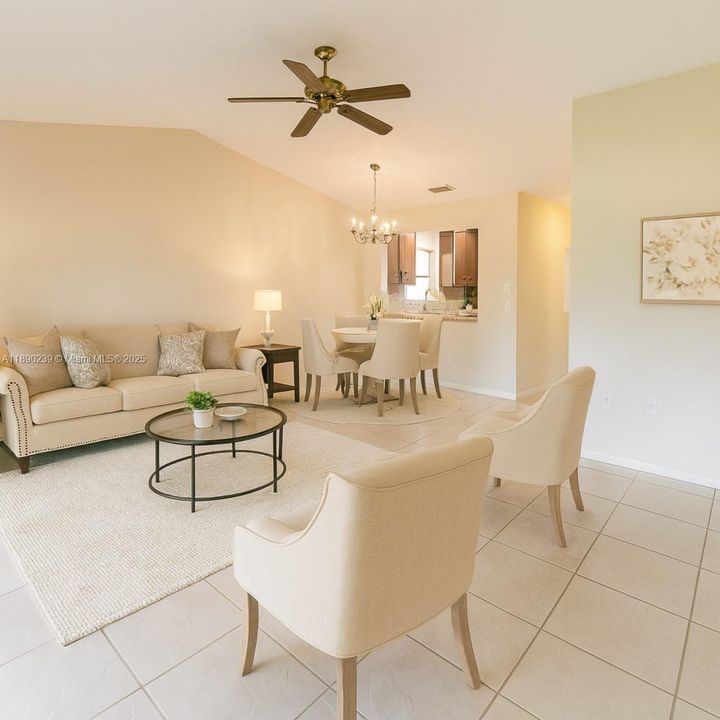 AI generated. Living room/dining room