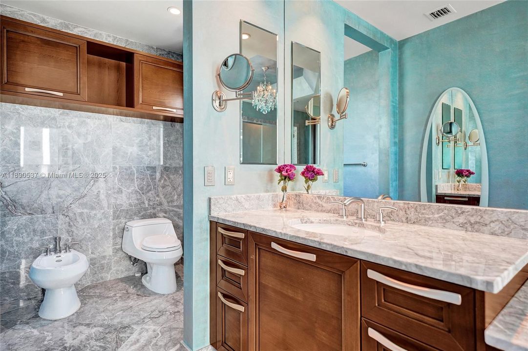 Lots of cabinetry space and bidet too!